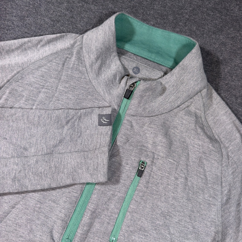 Free Fly Bamboo Fleece Quarter Zip Mens XL Heather‎ Grey Performance Pullover